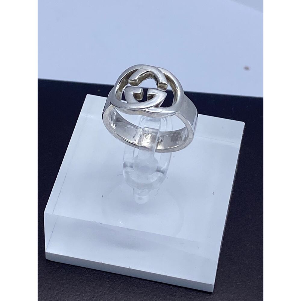 Gucci GG Sterling Sliver Ring Size Size 6